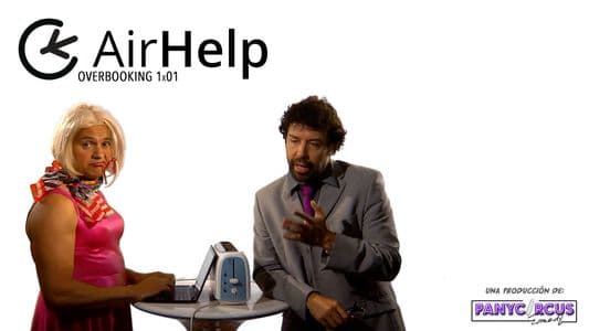 Parodia sobre los retrasos y el overbooking en los vuelos.